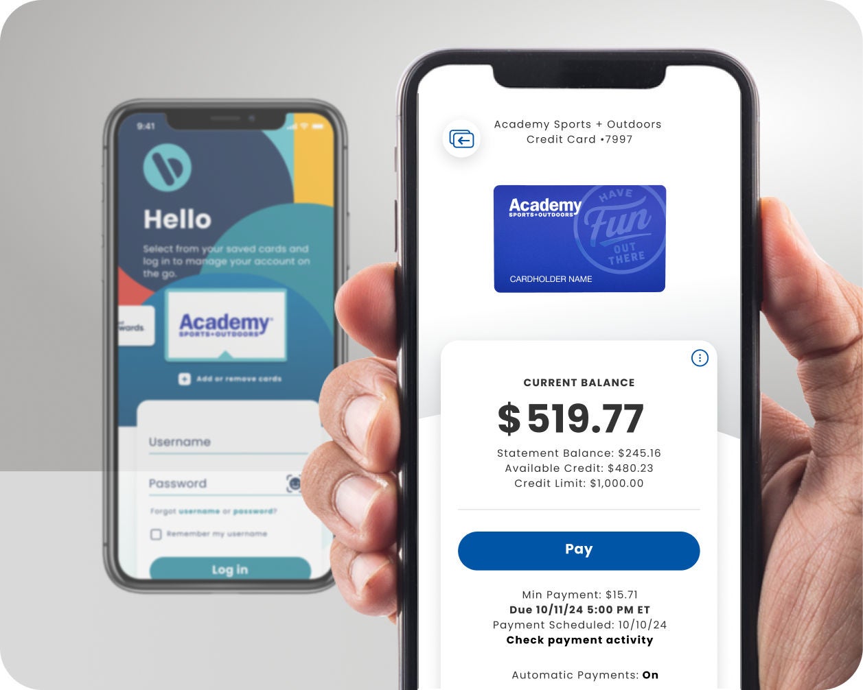 Manage your account