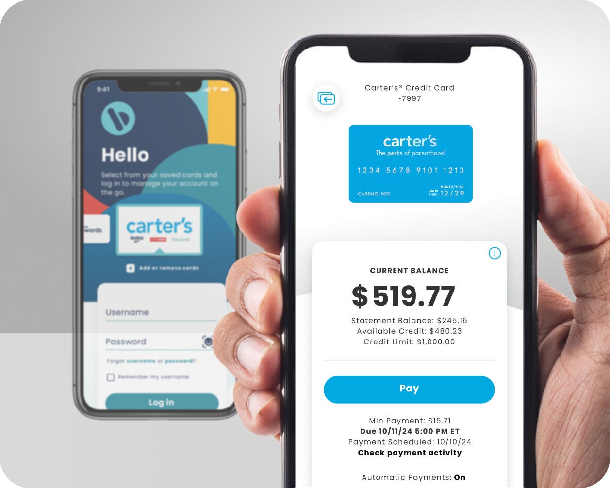 Manage your account